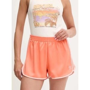 adidas Women's Originals 3-Stripes Shorts Medium NEW JD3122 ORANGE